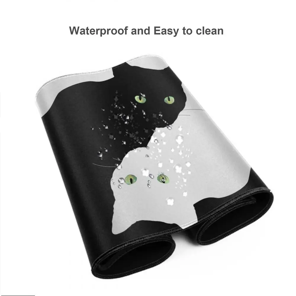 Alas Mouse Lucu Seni Kawaii Kucing Komputer XXL Alas Keyboard Alas Mouse Gaming Besar Alas Meja PC Gamer Alas Mause Meja Kantor Rumah