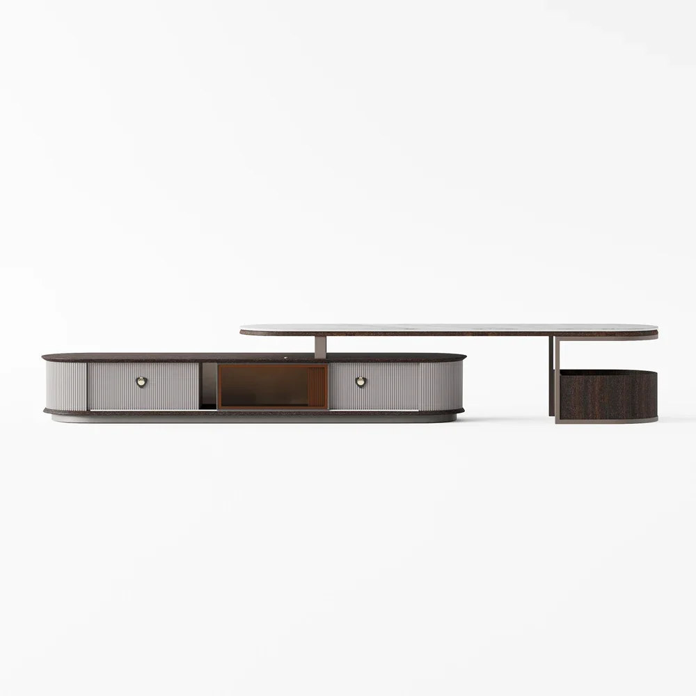 

#Modern luxury new designs tv display cabinet unique tv console stand and center table set living room furniture