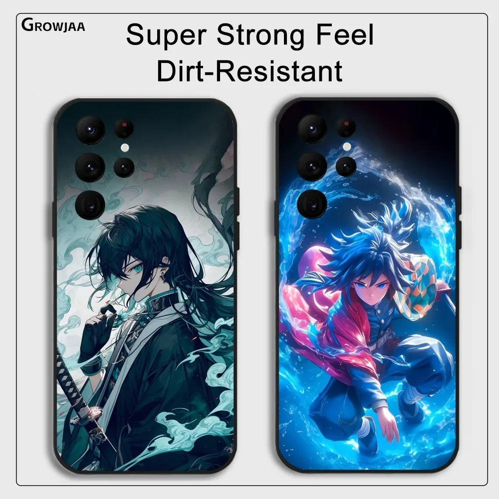 

Hot Anime D-Demons Slayers Phone Case For Samsung Galaxy S25 S24 S22 S23 Ultra S21 S20 Plus 5G Protective Silicone Funda