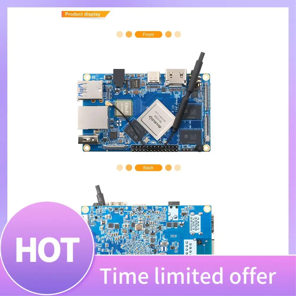 

ABFN-For Orange Pi 4 LTS 4GB LPDDR4 16GB EMMC Rockchip RK3399 Wifi+BT5.0 Gigabit Ethernet Development Board Heatsinks