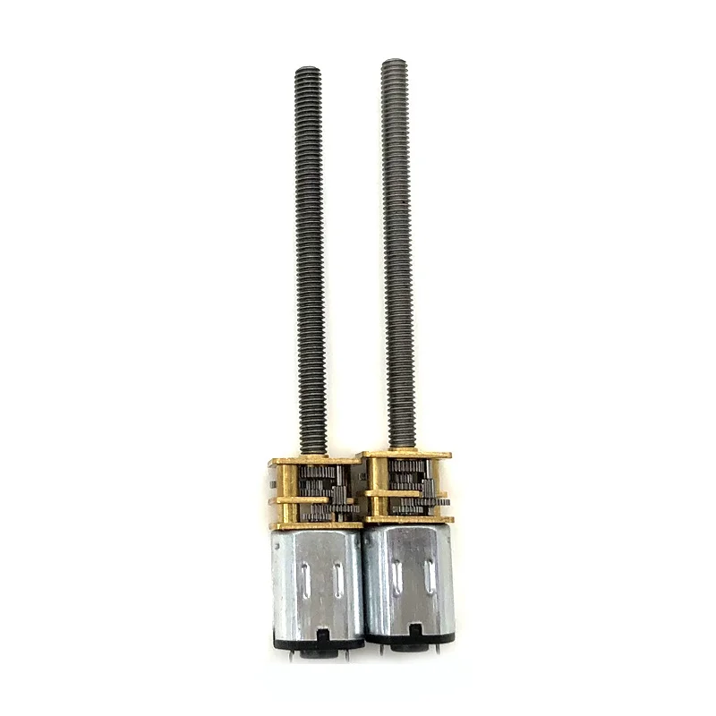 Motor pequeño de reducción de GA12-N20, Motor de reducción de baja velocidad, 3V6V12V, Micro Motor de engranaje, tornillo de extensión M4
