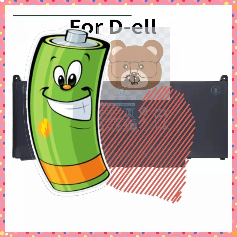 

7.6V 60Wh Laptop Battery For D-ell Latitude 7300 7400 5300 13 5310 5300 5310 2-in-1 Series 829MX 05VC2M 5VC2M MXV9V