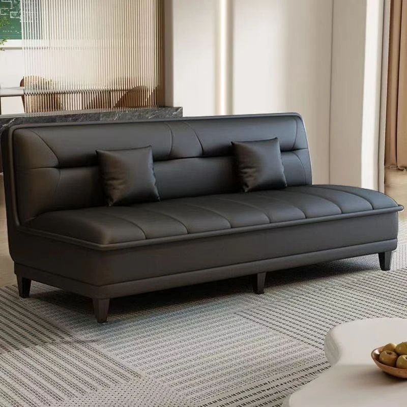 Folding sofa bed, integrated dual-use sofa, living room double three-person simple rental room