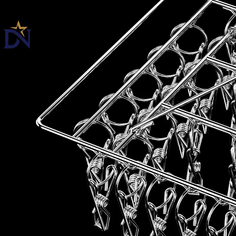 Molletta in acciaio antivento Appendiabiti Stendibiancheria Asciugatrice Reggiseno Porta asciugamani Appendiabiti Airer Peg Gancio Asciugatura Calzino