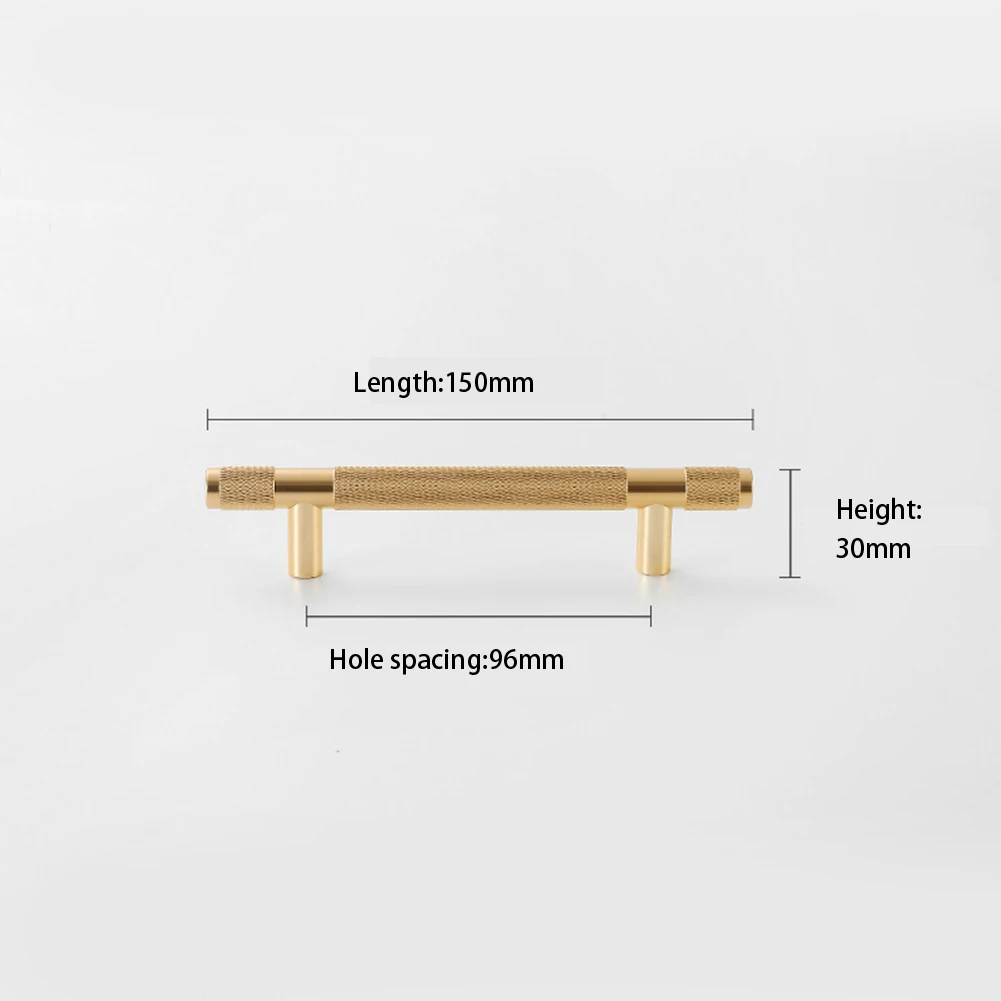 Rust Proof Aluminum Alloy Knurled T Bar Handle Texture Design for Comfortable Use Suitable for 20mm Thick Doors or Drawers