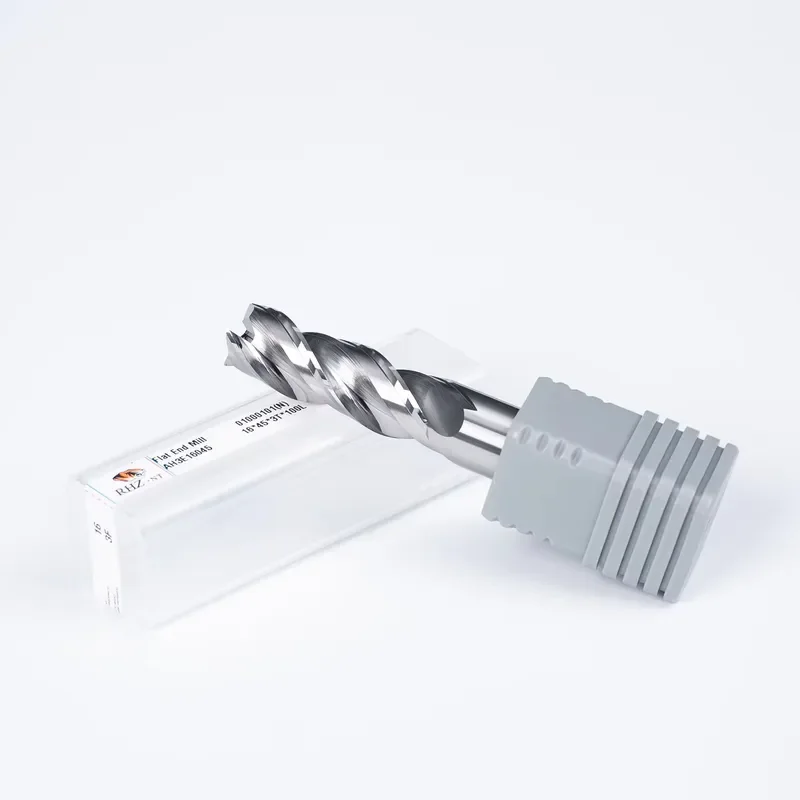 CNC 3 Flute Flat End Mill Straight Shank Milling Cutter for Aluminum Machining High Efficiency Custom OEM ODM