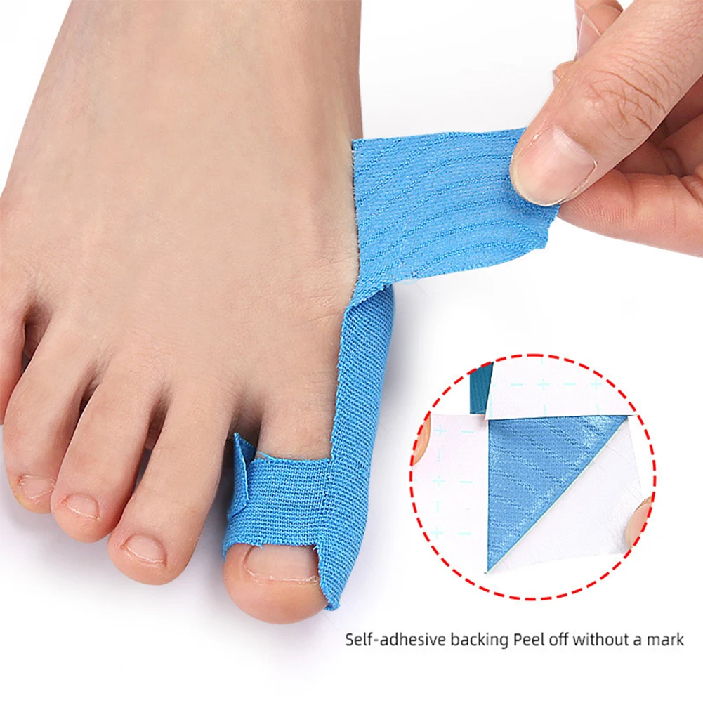 Corrector de juanete, alisador de juanete autoadhesivo, correa ortopédica para juanete, Corrector de órtesis Hallux Valgus, herramienta para el cuidado de los pies, 10 Uds.