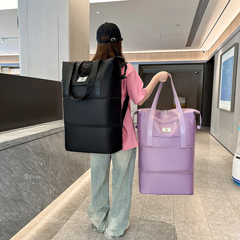 

Легкая большая дорожная сумка Capaci для женщин, дополнительная сумка для путешествий, чемодан, верхняя внешняя крышка, портативная сумка-сумка