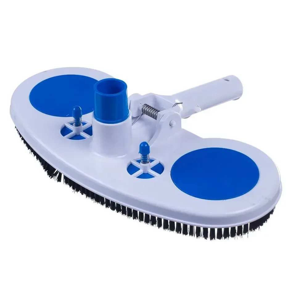 

Eco-Friendly Manual Cleaning Tool Plastic Blue White Oval Pool Vacuum Head