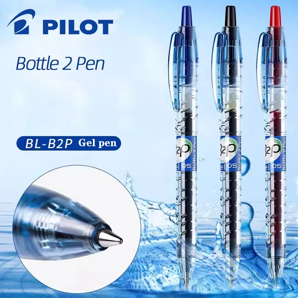 

3pcs Japan PILOT 0.5mm Gel Pen Set BL-B2P-5 Black Ballpoint Pen Large Capacity G2 Refill School Supplies Office Cute Stationery