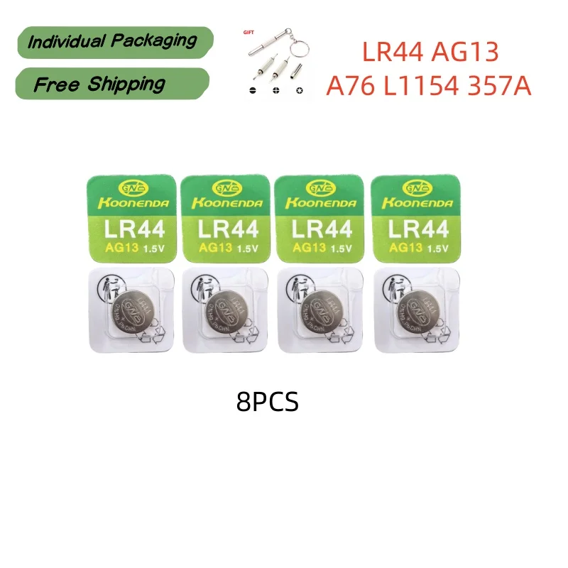 1-8PCS AG13 LR44 A7… - image