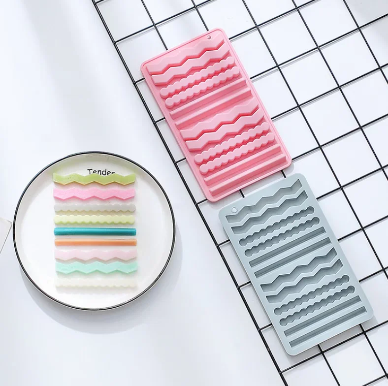 Long Silicone Mold Chocolate Candy Cookie Pudding Dessert Molds Baking Tool
