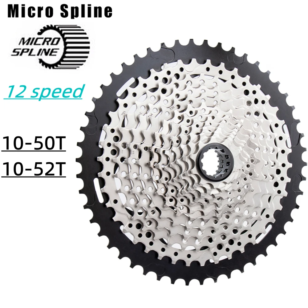 

Micro Spline 12 Speed Bike Cassette 10-50T/52T MTB Flywheel Freewheel Moutain Bike Sprocket For Shimano DEORE M7100 M8100 M9000