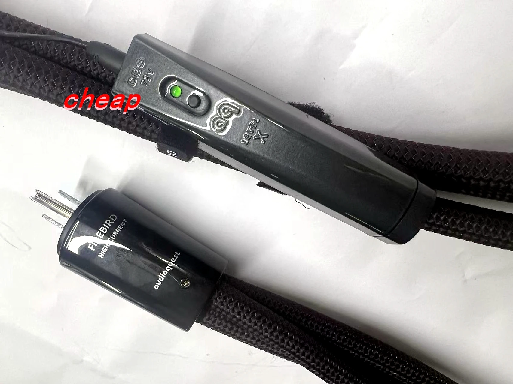 Firebird高電流電源ケーブル、低z、ノイズ放散、3極AC、米国