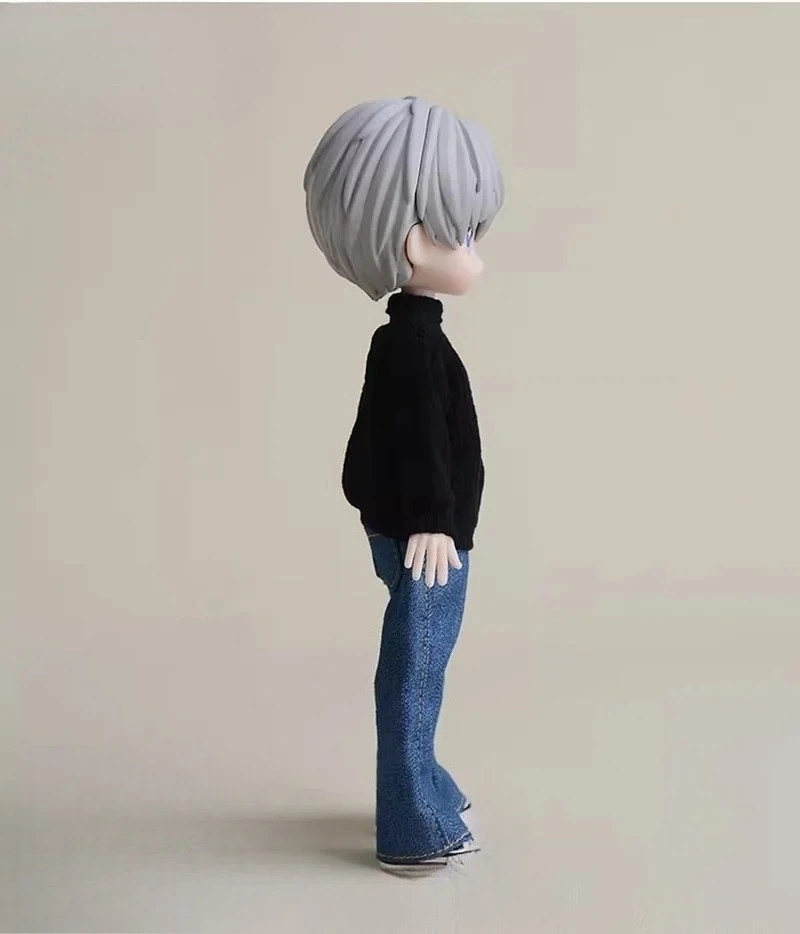 Maßstab 1:12, lockere Jeans mit geradem Bein, Soldatenkleidung, Modell, passend für 6'' Ashi 2.0 3.0 BJD Doll Romankey Notaman Actionfigur-Körper – Detail 10