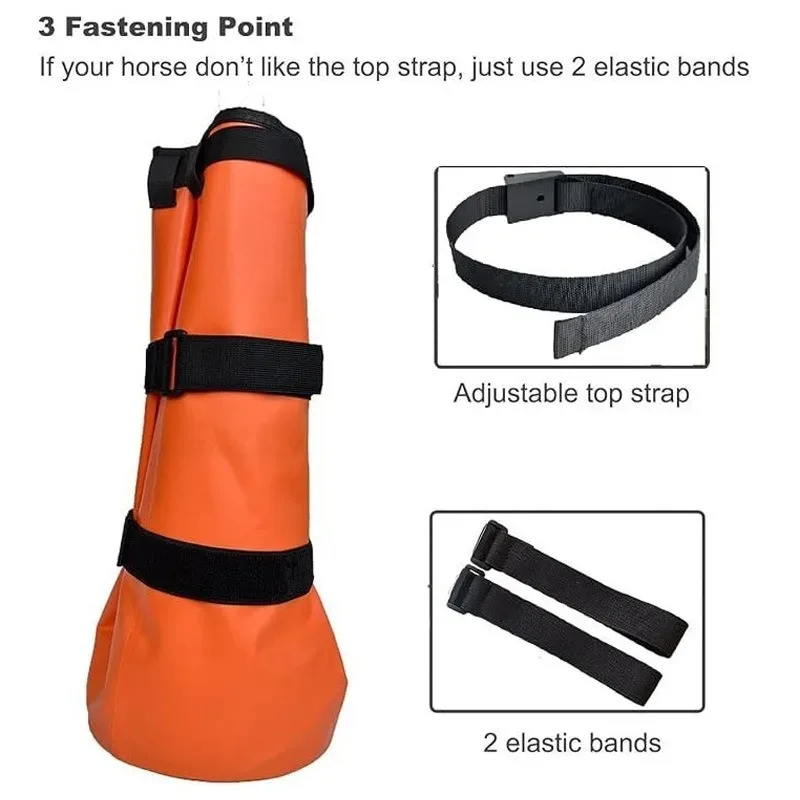 Horse Hoof Soaking Treatment Bag Waterproof Equine Hoof Boot Adjustable Fastening Straps For Veterinary Use