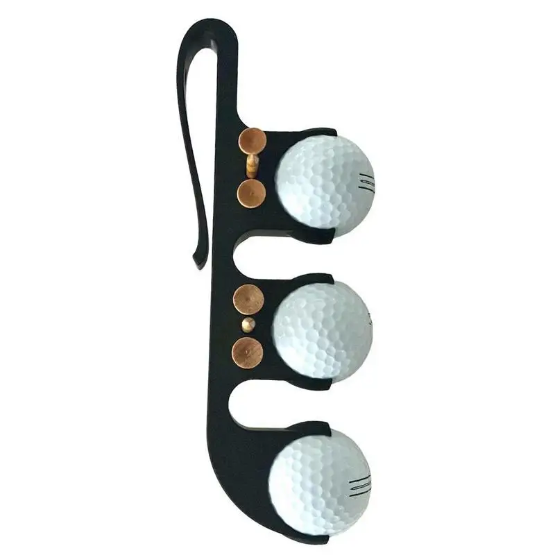 

Golf Balls Holder For Bag Golf Ball And Tee Organizer Stable Attachment Golf Ball Clip Rack Impact-Resistant Easy Access