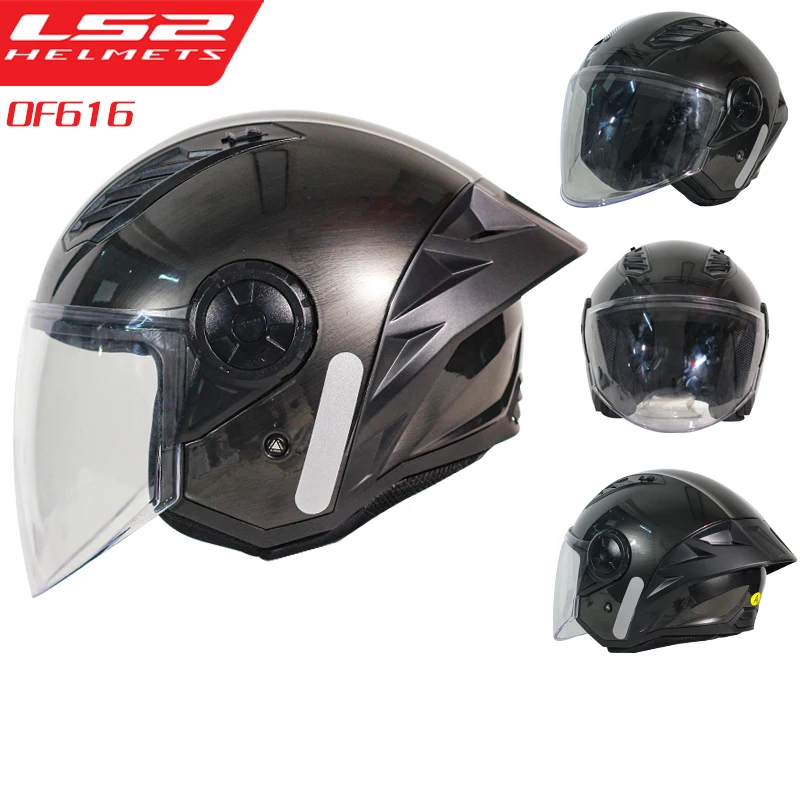 LS2 OF616 Airflow 2 KPA Material Bluetooth Helmets Motorcycle Summer Scooter Motorbike Helmet with BT Intercom Headphone