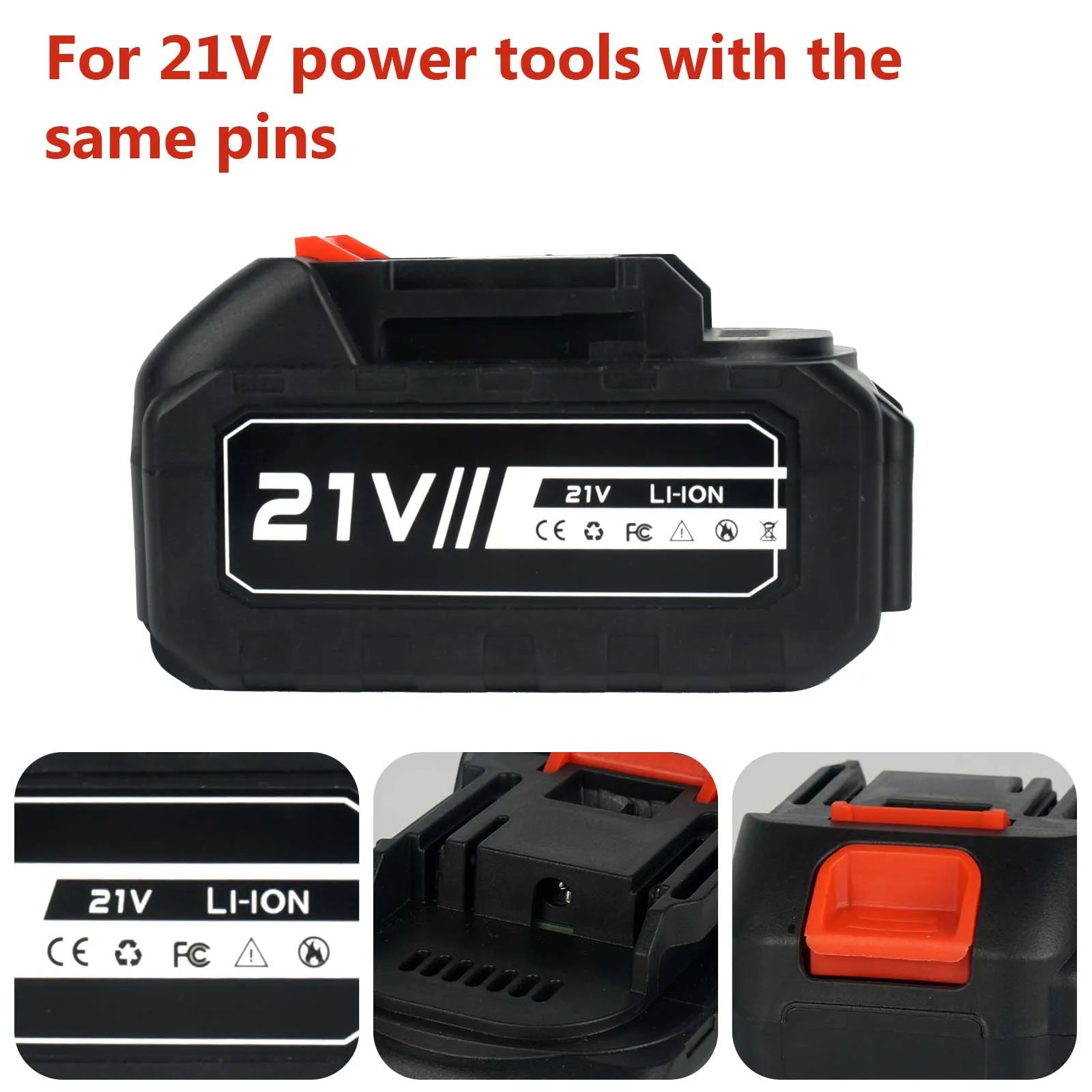 21V Akku-Ersatz Kompatibel mit Makita Elektrowerkzeug-Akku Lithium-Ionen-Akku für Kabellose Elektrowerkzeuge – Detail 6