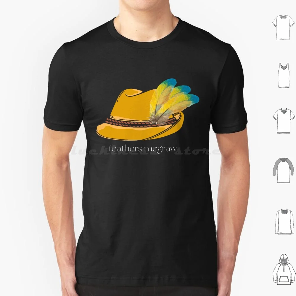 Feathers T Shirt Cotton Men Women DIY Print Feathers Gromit Wallace The Wrong Trousers Wendolene Funny Animated Movies Wensley