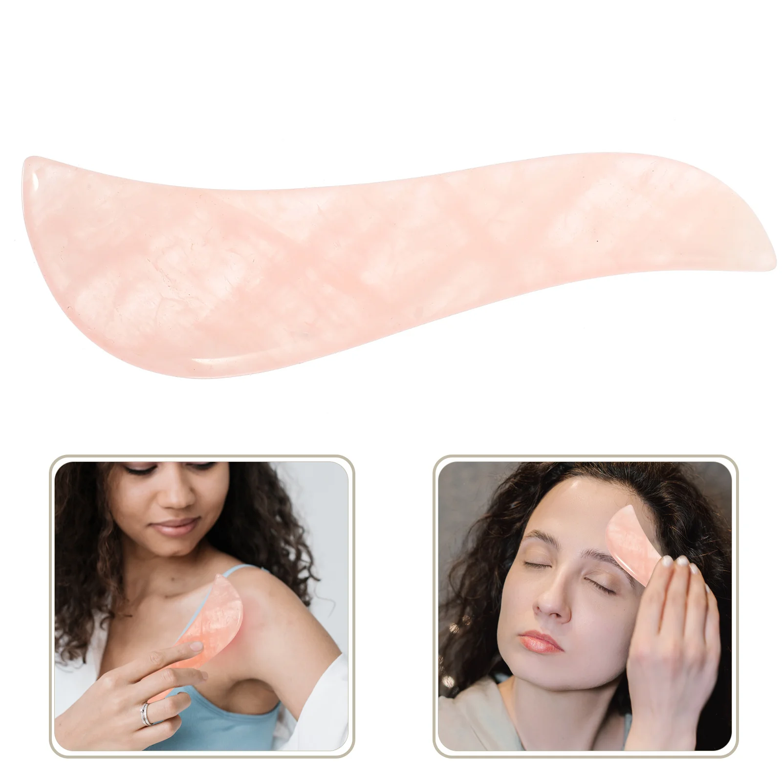 

Natural Jade Stone Scraping Plate Multi-Functional Massage Relaxation Tool for Face Neck Shoulder Foot Back Gua Sha Facial Body