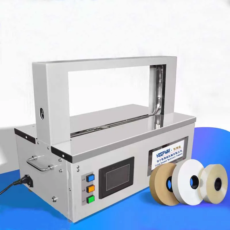 

Automatic Tape Labels Strap Banding Machine Plastic/Paper Tape Strapping Machine for Bundling Currency Paper Hood Money Notes
