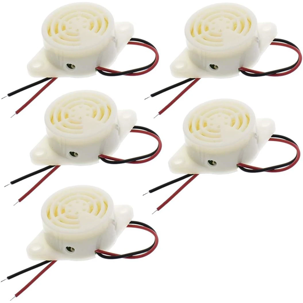5pcs 95DB Alarm Buzzer SFM-27 High-Decibel 3-24V 12V Electronic Buzzer Beep Alarm Continuous Beep