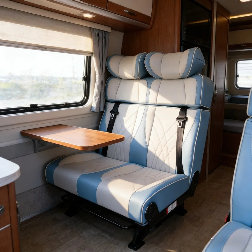 Custom Wholesale Passenger Seats for MPVs Van & Motorhome Modifications - Luxury Folding Seats with Adjustable Backrest