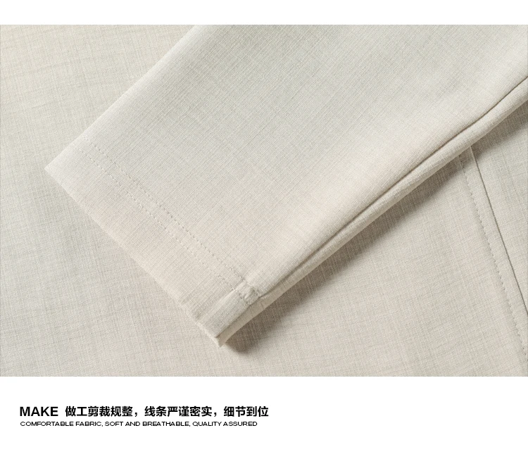 Atmungsaktives Herrenhemd mit genähten Nähten, langen Ärmeln, Stehkragen, halbem Knopfverschluss, Oversize-Passform, für verschiedene Anlässe geeignet. – Detail 11