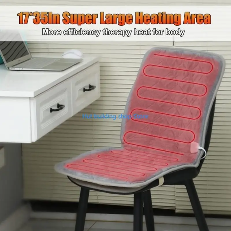 T21C USB Heated Cushion 3 Levels Heating Sitting Pad Cushion Supplies