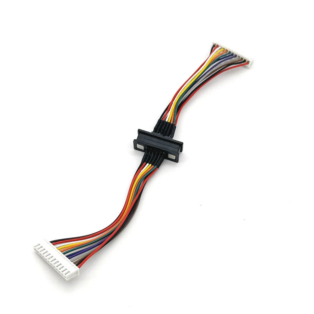 1set 2A 12Pin 20Pin DC Magnetische Pogo Pin Stecker Pogopin Männlich Weiblich Mit band kabel Gefederte DC Steckdose
