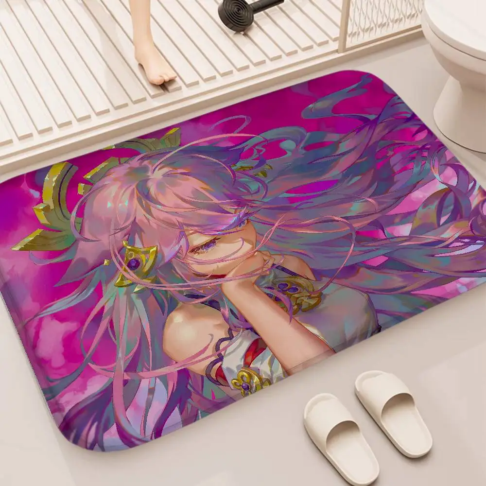 

Genshin Impact Floor Mat Printed Large Carpets Room And Bedroom Carpets Bathroom Anti Slip Door MATS Small Carpets