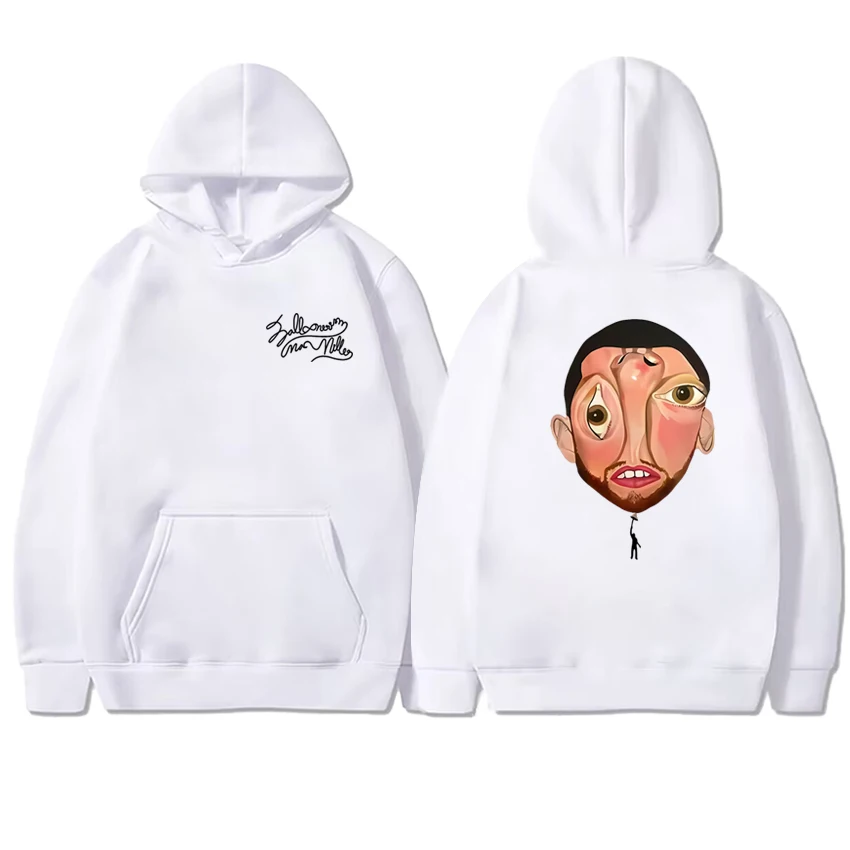 New Macc Miller Balloonerism Album 2025 Double Sided printed Hoodie Unisex harajuku fashion pullover Men women Fleece Sweatshirt