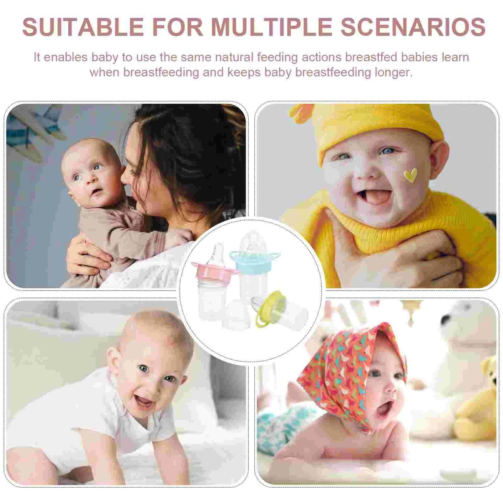 3 Pcs Newborn Baby Viverones for Milk Scale Feeding Modeling Child