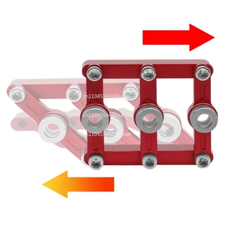 for Woodworking 3-in-1 Tenon Hole Opener Adjustable Plate Positioner 90 Degree Straight Punch Locator Precision Drilling