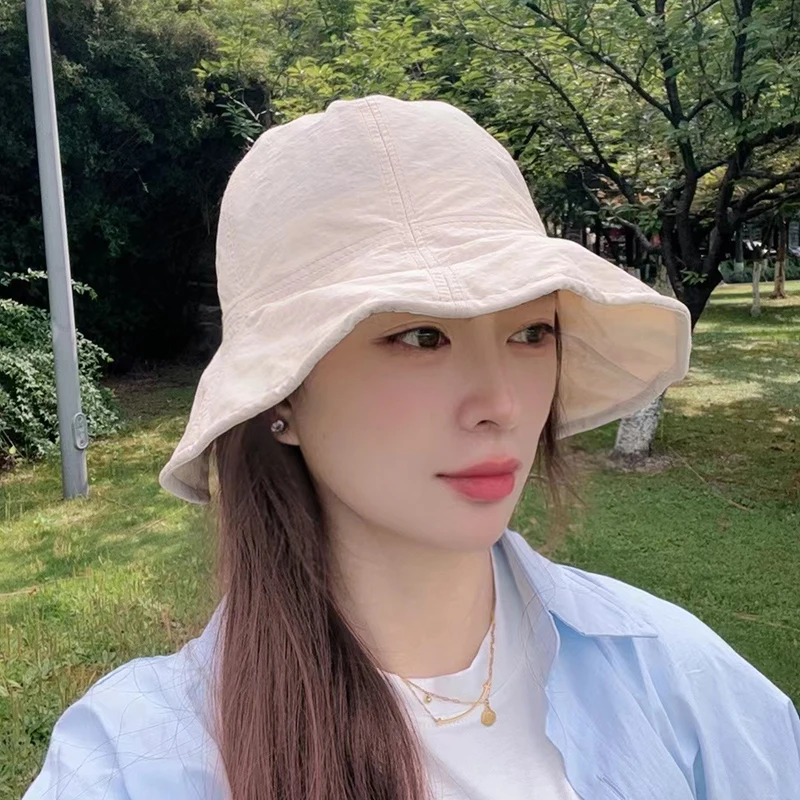 

Lightweight Breathable Fiing Cap Women's New 2025 Summer Sun Protection Qui Dry Thin Bowl Hat Versatile Foldable Wide Brim