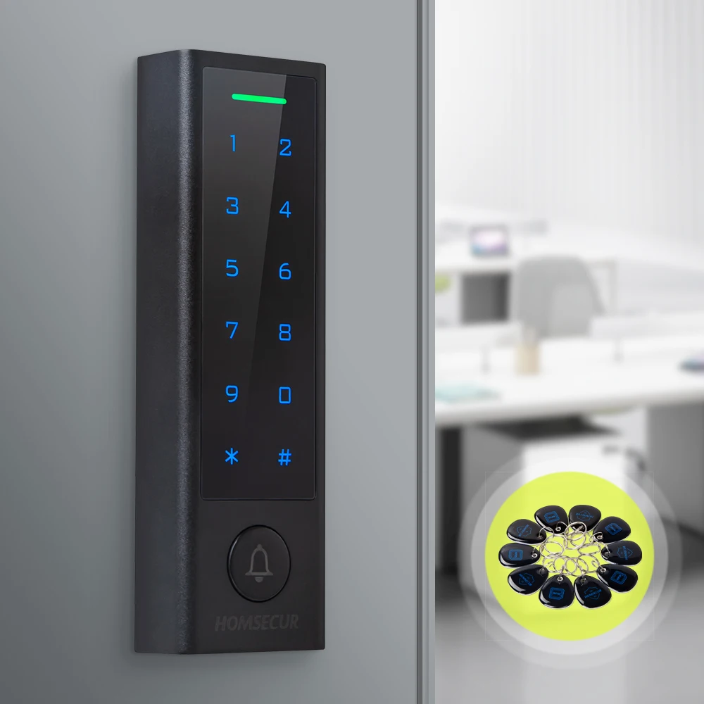 HOMSECUR CH3-WIFI-EM Waterproof IP66 APP WIFI RFID Keyfob Access Control WG26~44 125Khz