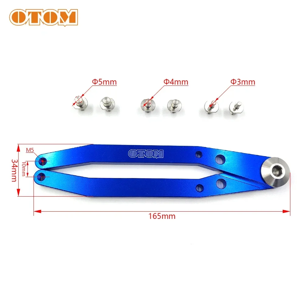 OTOM Motorcycle Rear Shock Absorber Oil Filter Cap Remover Wrench CNC 3 Specifications Hole Hook Wrench Crank Cover Removal Tool