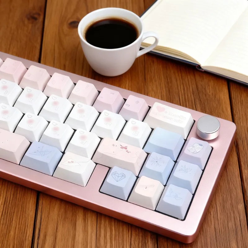 

Колпачки для клавиш Love Ing на заказ PBT Cherry Profile Keycap Милый мультфильм аниме Point Key Caps Artisan Оригинальный дизайн для геймеров Дизайн