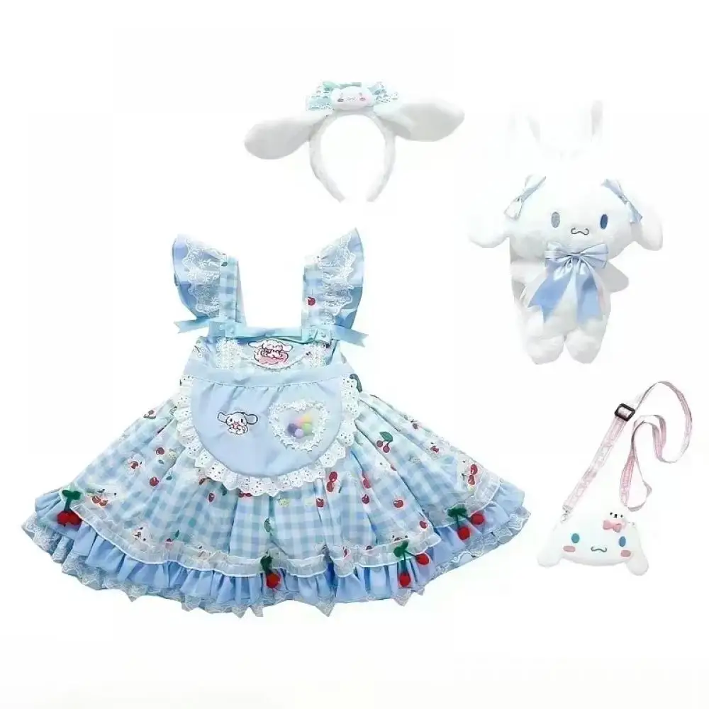 

Детское платье Cinnamoroll Sanrio для косплея Kuromi My Melody, синее платье с юбкой на бретелях для девочек, платье принцессы, подарки на день рождения для девочек