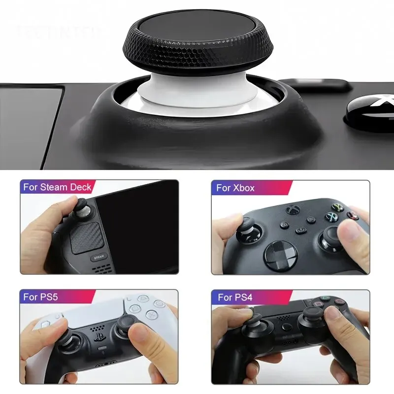 8 قطعة غطاء حلقة مرونة واقية الروك المطاط الدائري ل PS5/ PS4/التبديل برو عصا التحكم سيليكون لوحدة التحكم في الألعاب Rog Ally