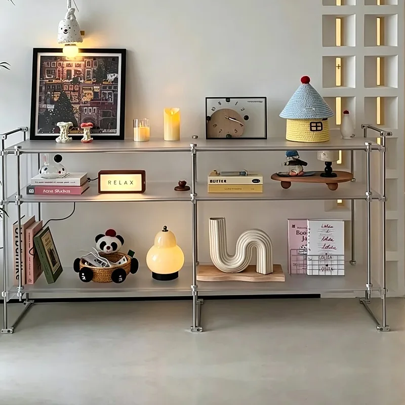 optical axis acrylic shelf, floor-to-ceiling multi-layer storage rack, figure storage display rack