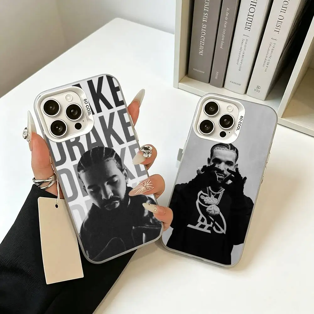 

Canadian Rapper Drake Phone Case For IPhone 17 Air 16 15 14 13 12 11 Pro Max White silver Hard Cover