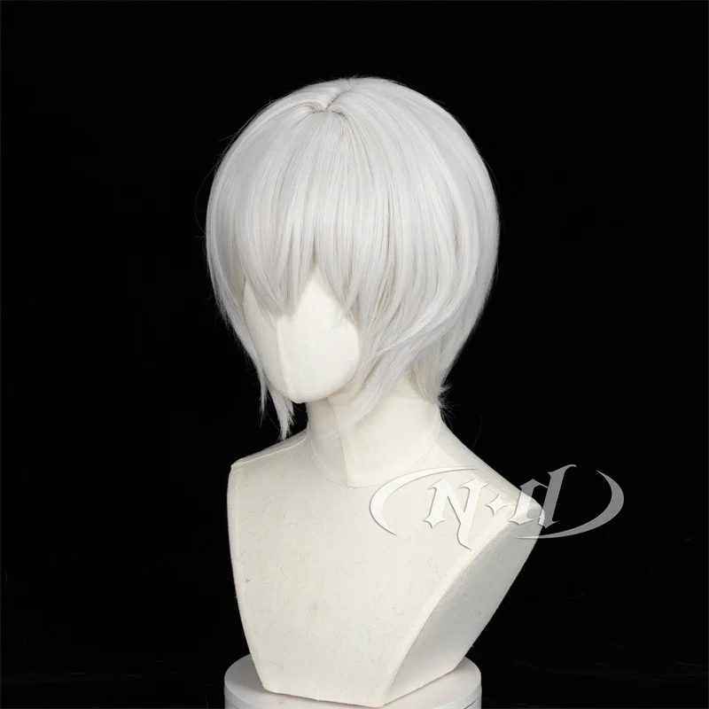 ND Tomoe شعر مستعار تأثيري أنيمي Kamisama قبلة تأثيري شعر مستعار فضي-أبيض لجميع القديسين كوميك كون كوزر حفلة الشعر الاصطناعية
