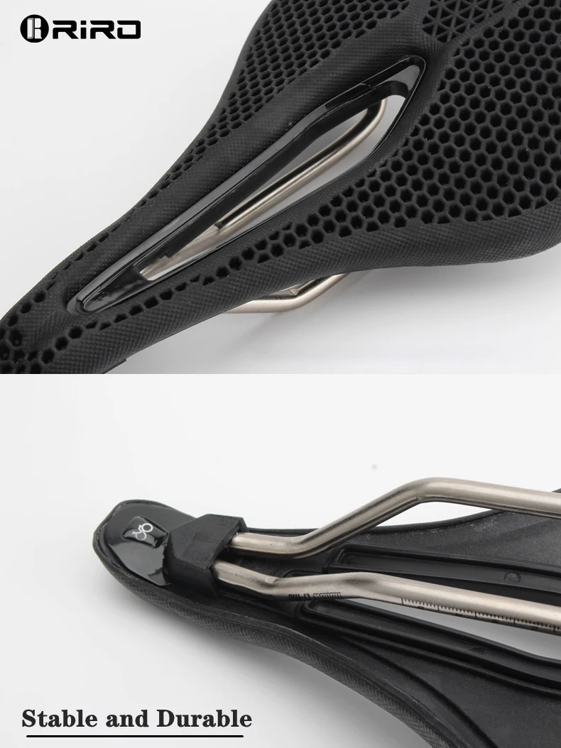 RIRO MTB 3D Fahrradsattel Honeycomb Bionic Struktur Bequemes Kissen Verschleißfestes, langlebiges, rutschfestes Rennradzubehör – Detail 6
