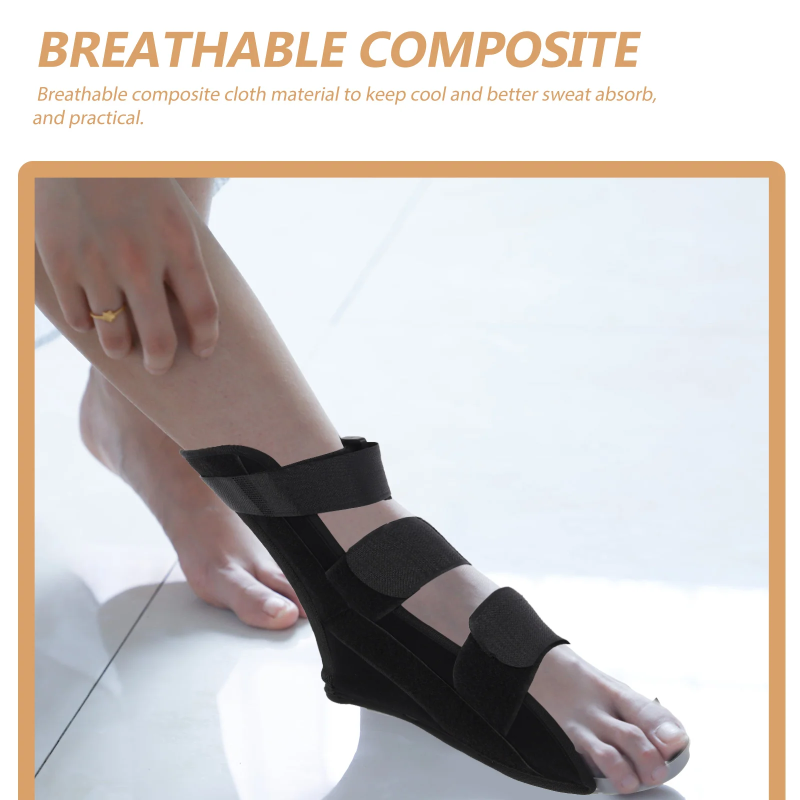 Night Splint Ankle Straight Shoes Foot Protection Fixed Joint Brace Anti-rotation Sprain Rehabilitation Composite Cloth T-shoe