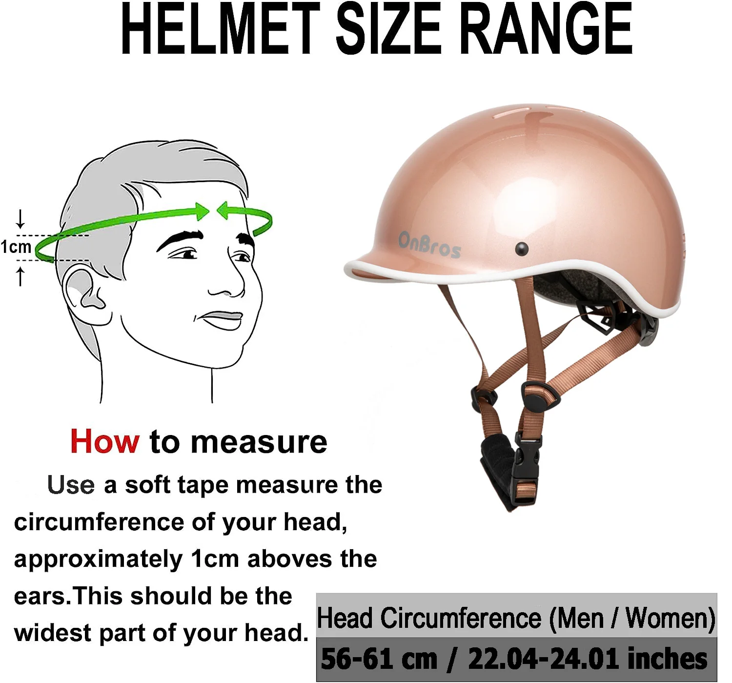 Onbros Adult Bike Helmet Adjustable ultralight Road Mountain Safety Cycling Helmet for Men Women