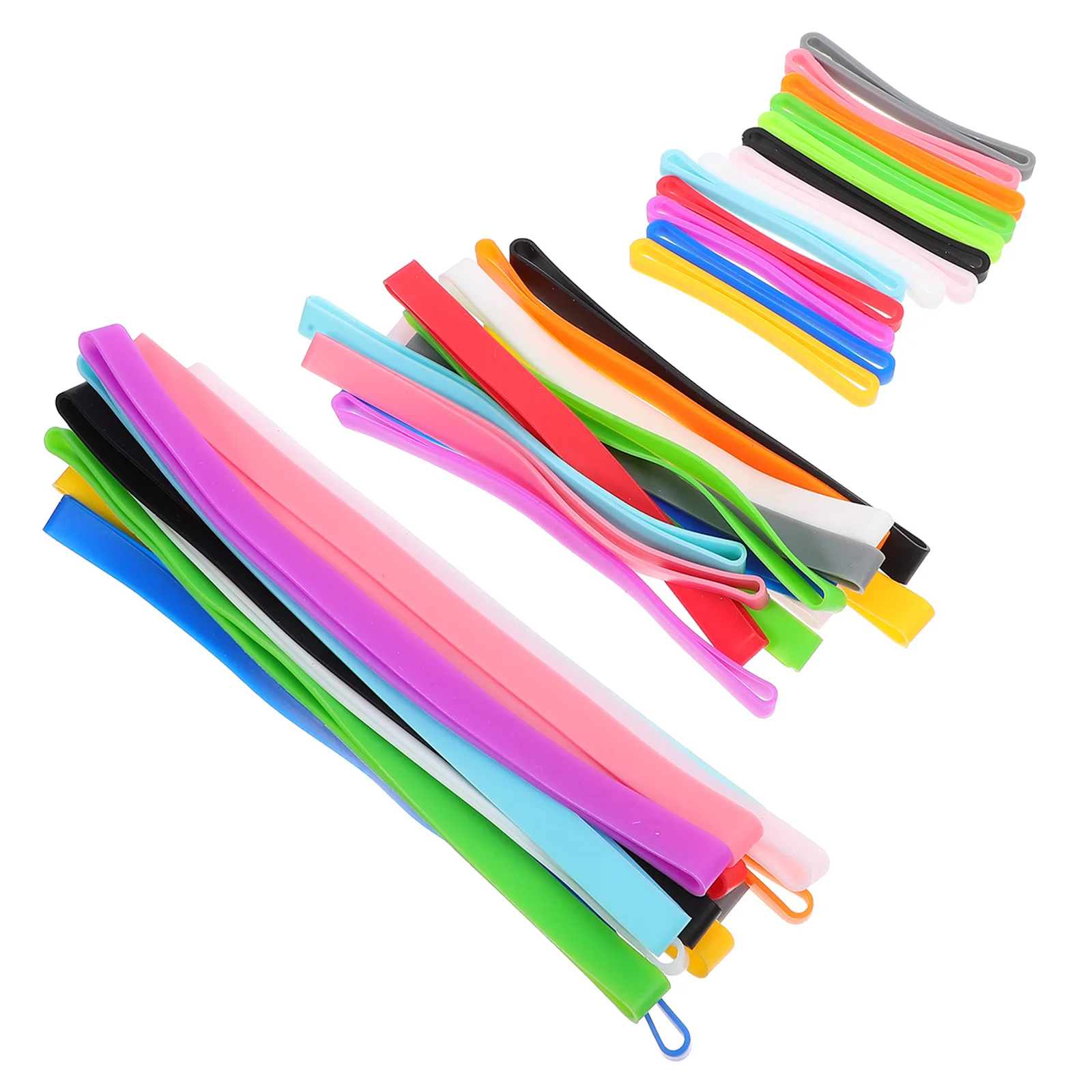 39 قطعة من الأربطة المطاطية الملونة لأجهزة الكمبيوتر المحمول ذات الحزام المطاطي للمسافرين ملحقات الكمبيوتر المحمول تثبيت شريط لف قابل للتمدد