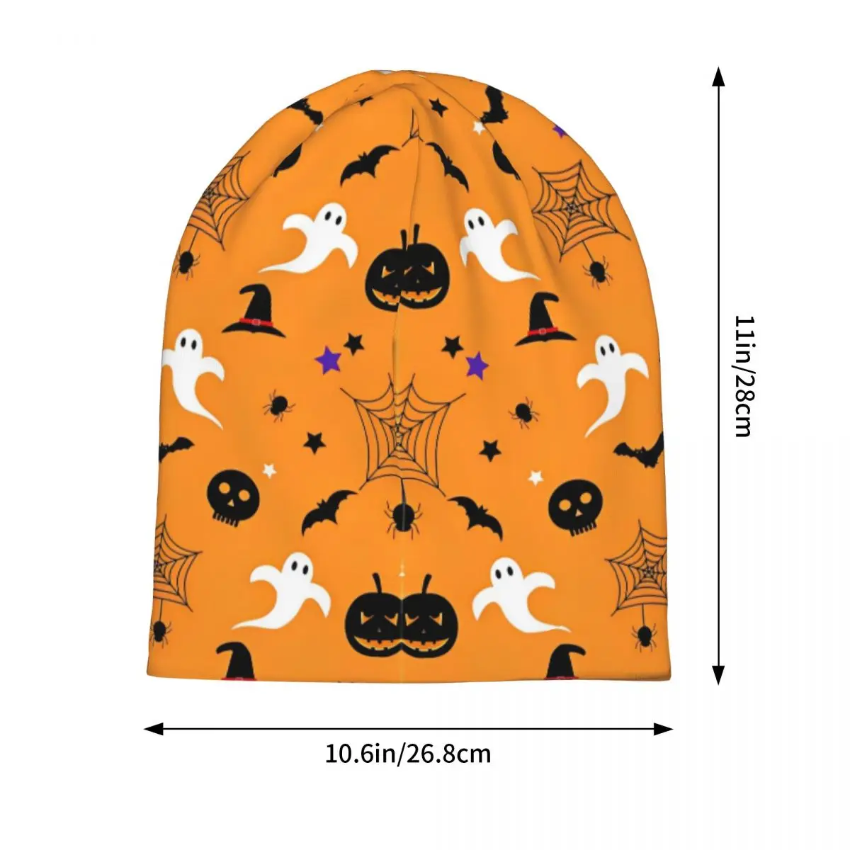 Halloween dynie duchy czapka Kawaii Hip Hop mężczyźni kobiety Outdoor Skullies czapki typu beanie wiosna ciepłe wielofunkcyjne czapki z daszkiem