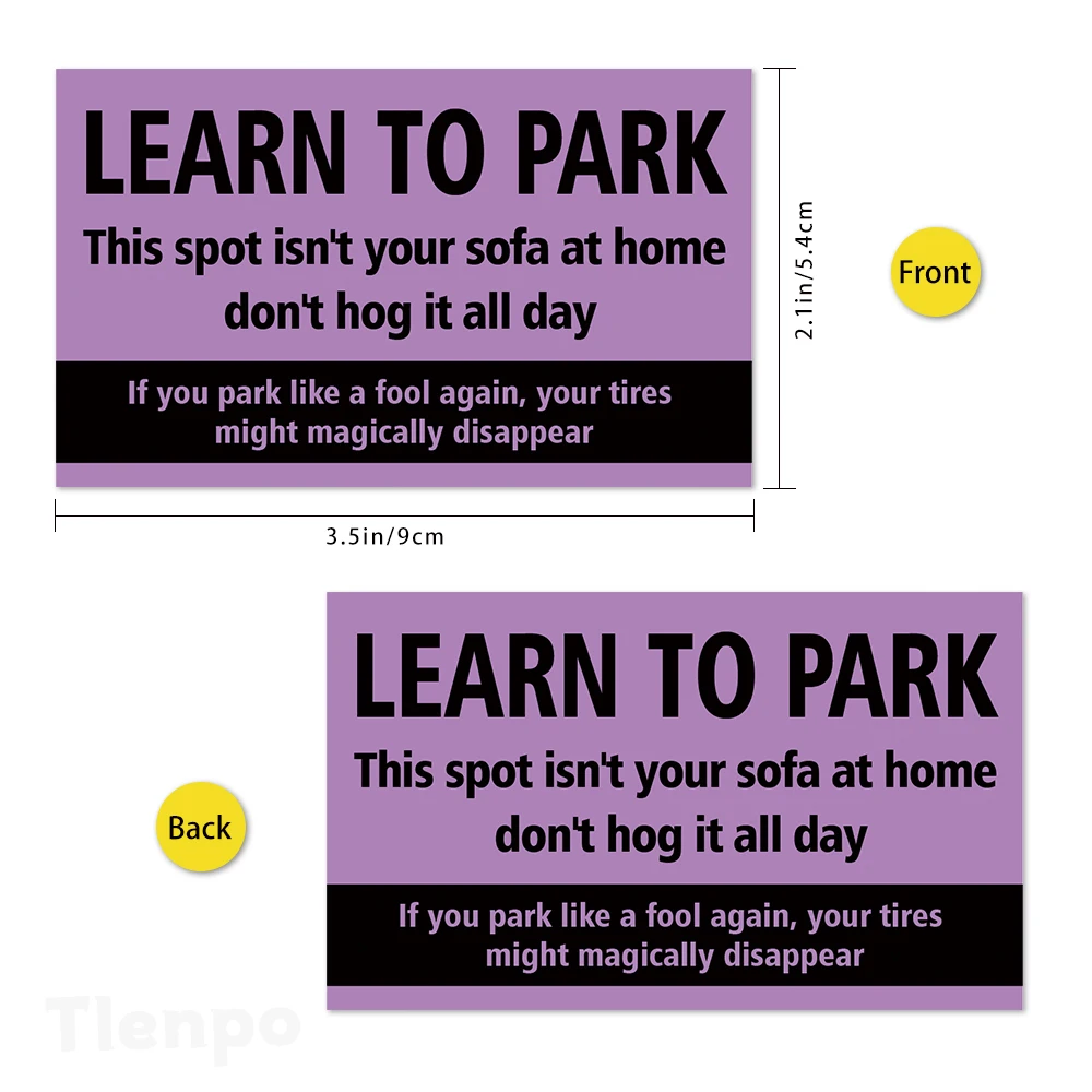 50pcs,Funny Parking Cards \